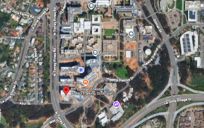 Map of Theatre District Parking Structure